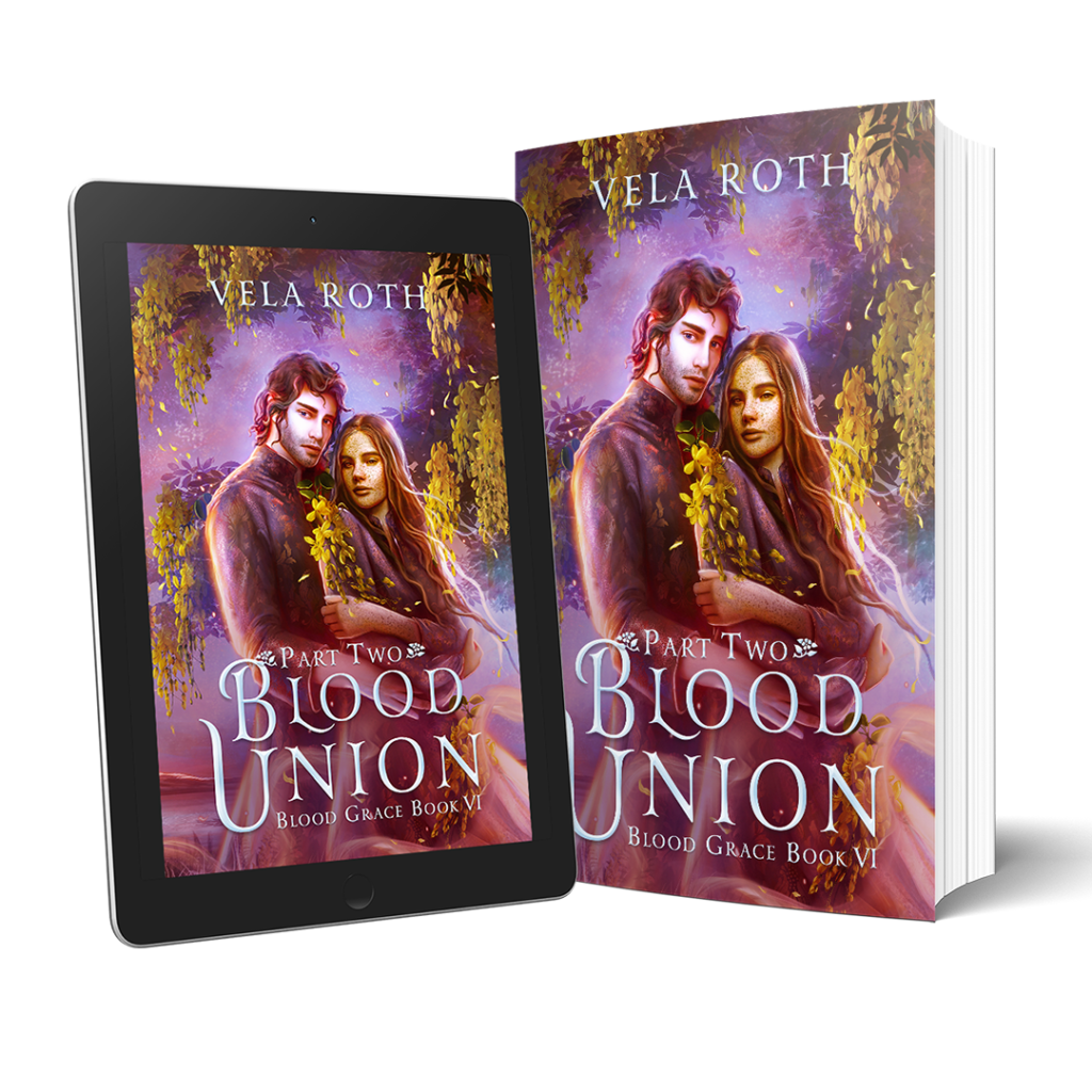 Ebook and paperback of Blood Union Part Two side by side