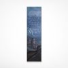 Bookmark with detail of the Blood Mercy artwork showing a castle. See product description for quote from book.
