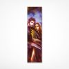 Bookmark with detail from Blood Union Part One artwork showing Lio standing behind Cassia, holding her.